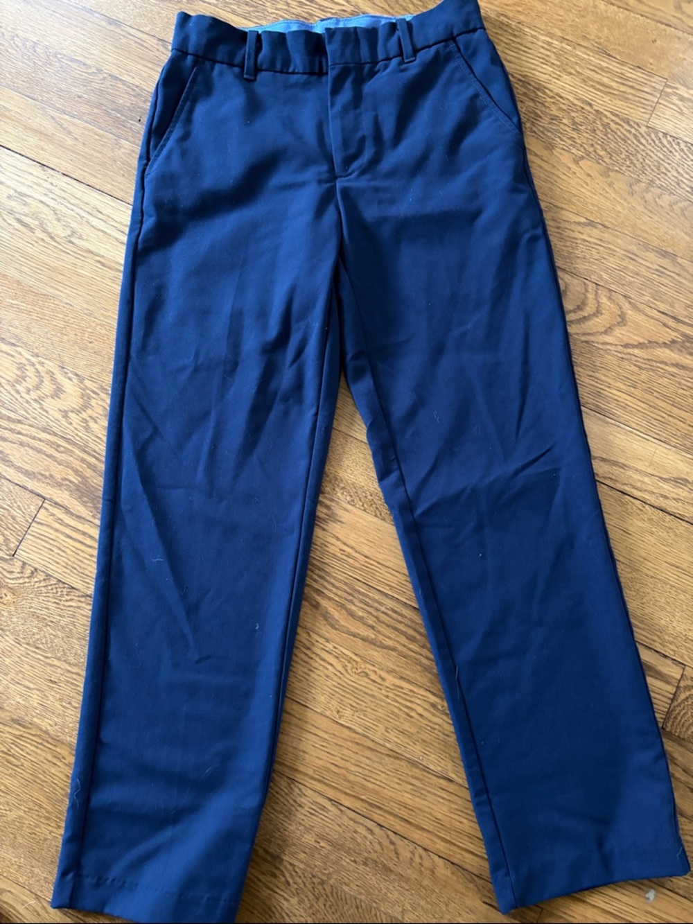 Izod Boys Navy Straight-Leg Chinos
